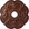 Ekena Millwork Rotherham Ceiling Medallion (Fits Canopies up to 3 1/2"), 18"OD x 3 1/2"ID x 1 1/2"P, Copper Penny CM17ROCPS - alternate 1